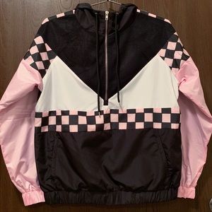 Checkered Windbreaker